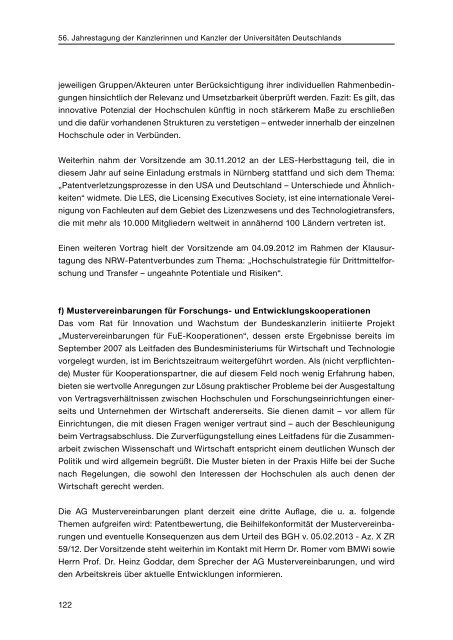 Tagungsband zur 56. Jahrestagung der Kanzlerinnen und Kanzler ...