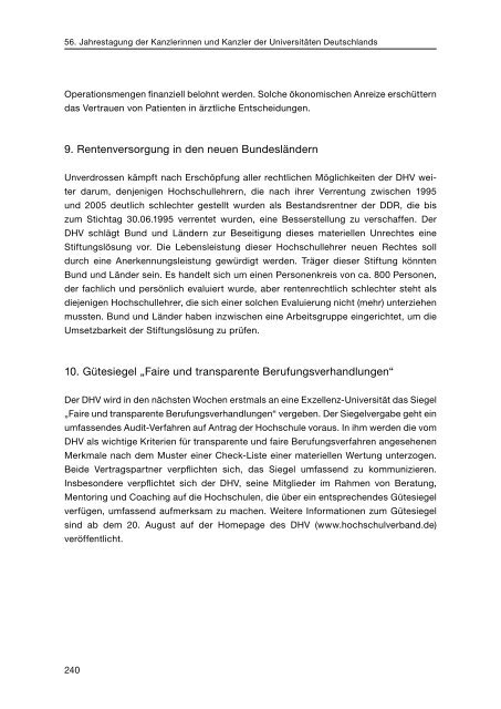 Tagungsband zur 56. Jahrestagung der Kanzlerinnen und Kanzler ...