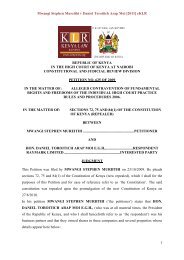 Mwangi Stephen Mureithi v Daniel Toroitich Arap Moi - Kenya Law .