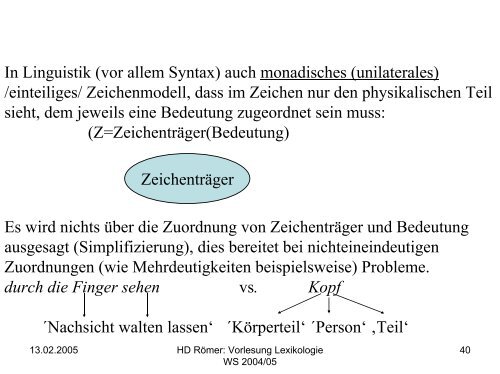 Vorlesung: Germanistische Lexikologie