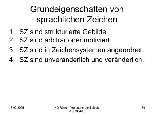 Vorlesung: Germanistische Lexikologie