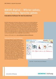 KIKUS digital – Wörter sehen, Sätze bauen ... - Siemens Stiftung