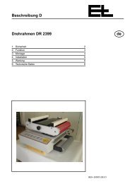 Beschreibung D Drehrahmen DR 2399 de - Erhardt+Leimer