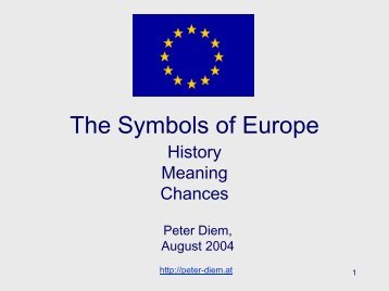 The Symbols of Europe (.pdf English) - Dr. Peter Diem