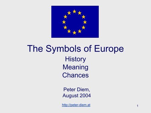 The Symbols of Europe (.pdf English) - Dr. Peter Diem