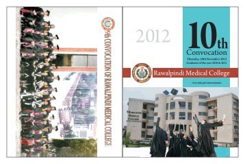 10th CONVOCATION IN DETAIL - Rawalpindi Medical College