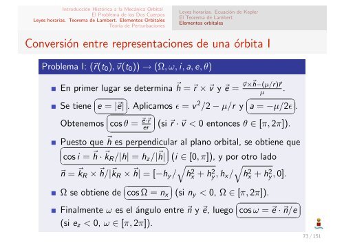 Astronáutica y Vehículos Espaciales - Tema 2: Mecánica Orbital ...