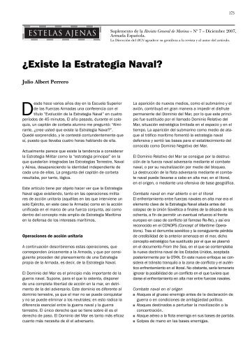 ¿Existe la Estrategia Naval? - centro naval