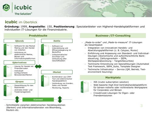 bei Wertpapieremissionen, Dietmar Jakal, Vorstand, icubic AG - Xetra