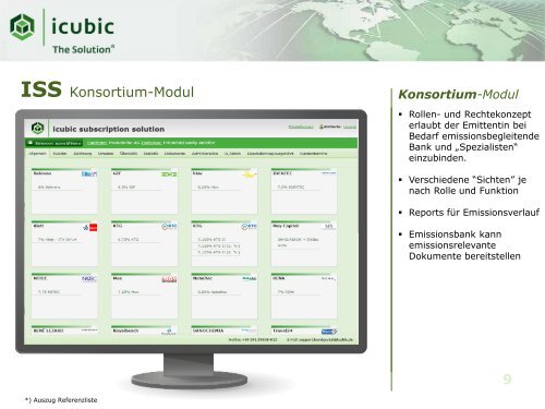 bei Wertpapieremissionen, Dietmar Jakal, Vorstand, icubic AG - Xetra