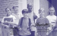 Annual Report 2005-2006 - Farmington Public Schools