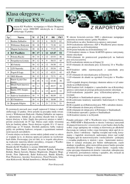 Numer 104 - Gazeta Wasilkowska - Wasilków