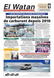 Importations massives de carburant depuis 2010