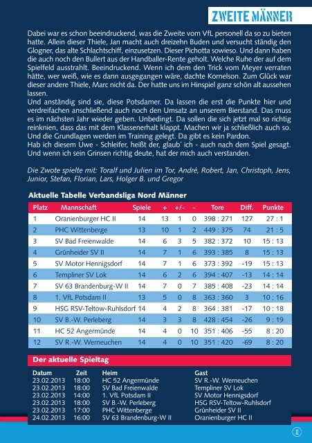 ORANIENBURGER HC - 1. VfL Potsdam