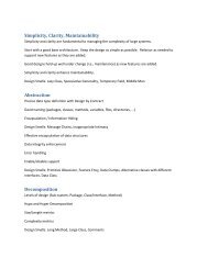 Simplicity, Clarity, Maintainability Abstraction Decomposition