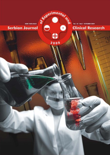 Serbian Journal of Experimental and Clinical Research Vol10 No3