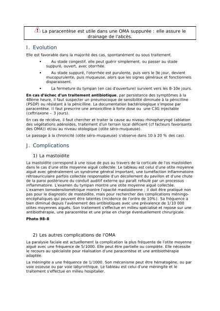 objectifs nationaux du Bulletin Officiel - ORL France