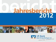 Jahresbericht 2012 als PDF öffnen - VR Bank Main-Kinzig-Büdingen ...