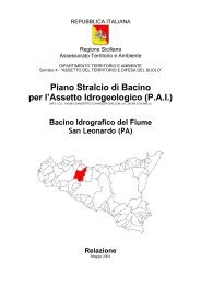 Relazione San Leonardo (pa) - Assessorato Territorio ed Ambiente