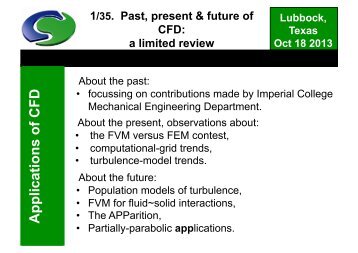 2013 Lubbock Lecture - Phoenics