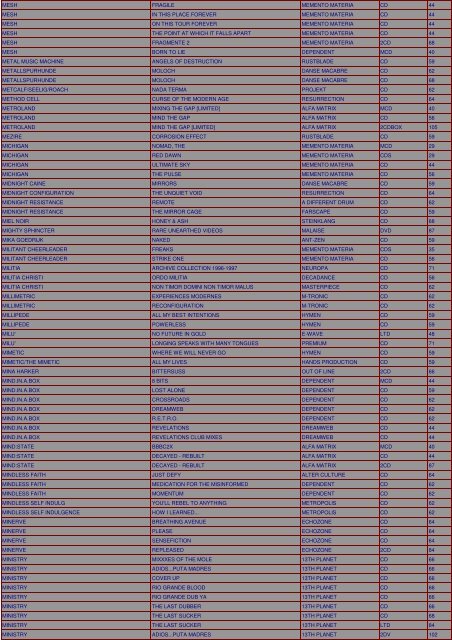 darklist 13.07.25 - Dark Zone