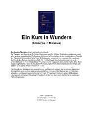 Ein Kurs in Wundern - Herzen an Bewusstsein