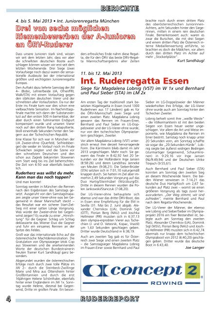 RuderReport 4 2013 - Österreichischer Ruderverband