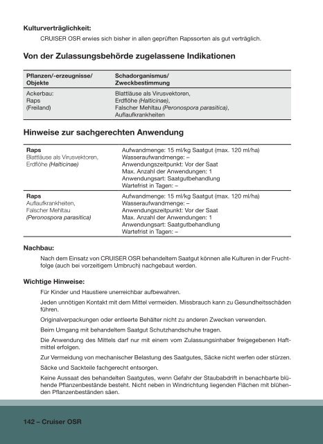 CRUISER® OSR - Syngenta