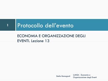 Protocollo - Stella Romagnoli corso Economia e Organizzazione ...