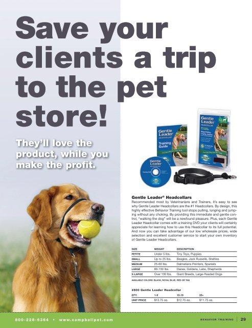 2013 Spring Catalog - Campbell Pet Company