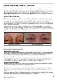 xanthelasma en xanthomen (vet-ophopingen) - Huidziekten.nl