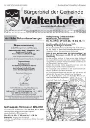 Bürgerbrief vom 31.10.2013 - Waltenhofen