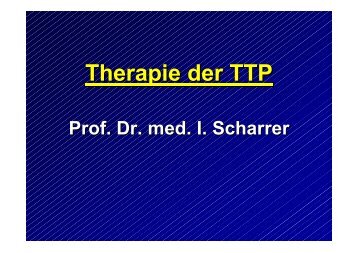 Rituximab – Therapie der TTP - TTP-Forum