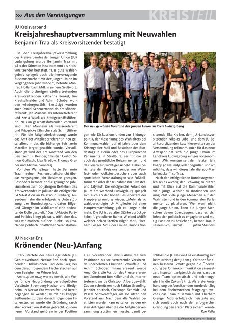 CDU Intern Ausgabe Oktober 2013 - CDU Kreisverband Ludwigsburg