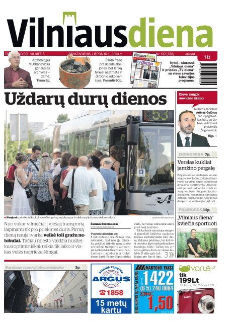 Uždarų durų dienos - Diena.lt