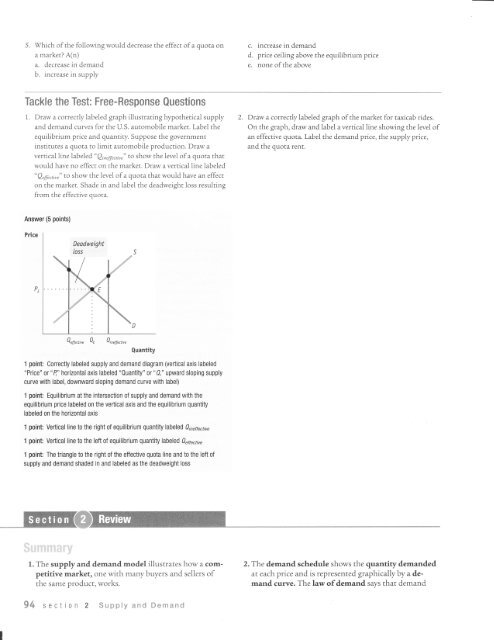 Tackle The Test Free Response Questions