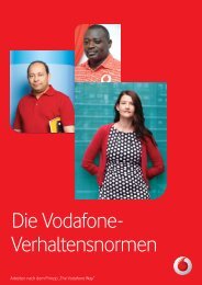 Die Vodafone- Verhaltensnormen