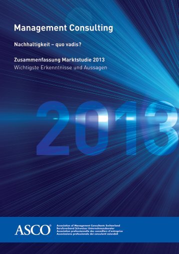 Publikation Management Consulting 2013 - Asco