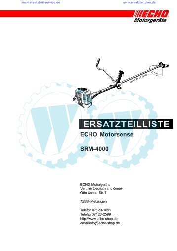 ECHO Motorsense SRM-4000 - Wölfnitzer Werkzeugkiste GmbH ...