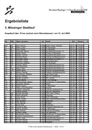 Erg. 10 km nach Klassen