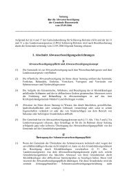 Satzung über die Abwasserbeseitigung der Gemeinde Busenwurth
