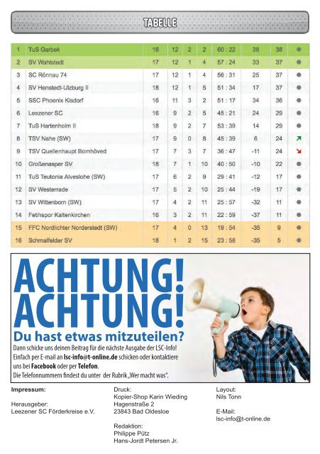 LSC-Info 2013-2014 Ausgabe 6 - Leezener SC