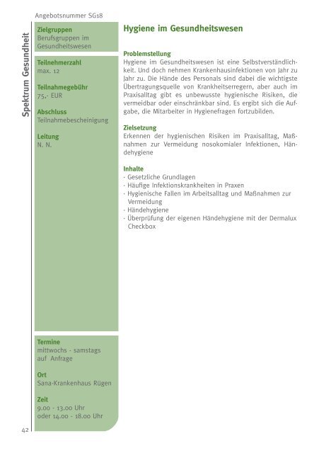 Programm 2011/2012 - Gesundheits-Akademie-Rügen