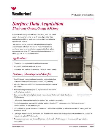 RMSmq Surface Data Acquisition Electronic Quartz Gauge