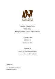 Evaluation of ‚Risk in Afrika 2012' - Afrika-Verein der deutschen ...