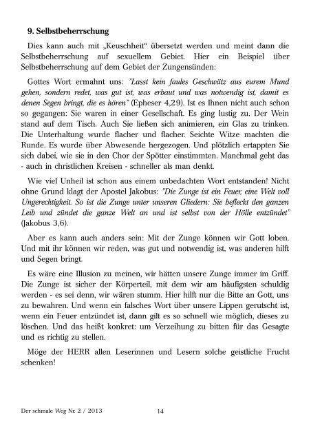 Der schmale Weg - Dr. Lothar Gassmann