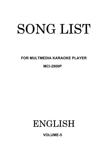 English Songs - What is Karaoke