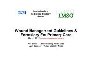 Wound Management Guidelines & Formulary For Primary Care