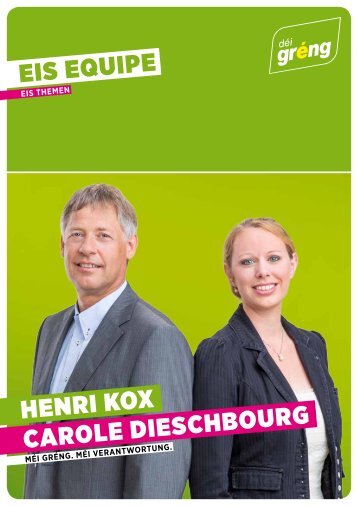 carole dieschbourg henri kox eis equipe - Archivo Electoral