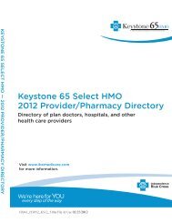 KEYSTONE 65 SELECT - 2011.sv - IBXMedicare.com